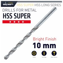 Alpen HSS Super Drill Bit Long 10 X 184mm Pouch
