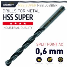 Alpen HSS Super Drill Bit 6mm Bulk Ind. Pack