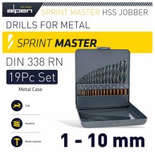 Alpen Sprint Master 19 Pcs Set Km19 1 - 10 X 0.5mm Metal Case