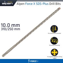 Alpen Force X 10.0 X 310/250 Sds-Plus Drill Bit X4 Cutting Edges