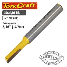 Tork Craft Router Bit Straight 3/16" (4.762mm)
