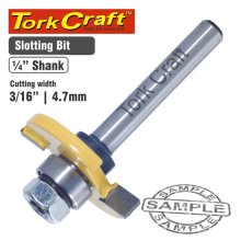 Tork Craft Router Bit Slotted 3/16" (4.76mm)