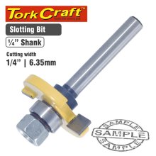 Tork Craft Router Bit Slotted 1/4" (6.35mm