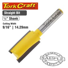 Tork Craft Router Bit Straight 9/16" (14.29mm)