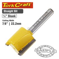 Tork Craft Router Bit Straight 7/8" (22.22mm)