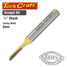 Tork Craft Router Bit Straight 3mm