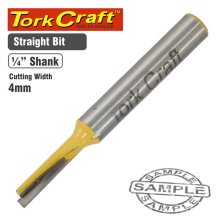 Tork Craft Router Bit Straight 4mm