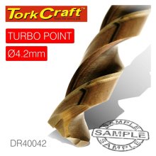 Tork Craft Drill Bit HSS Turbo Point 4.2mm 1/Card