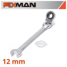 FIXMAN FLEXIBLE RATCHET COMBINATION WRENCH 12MM