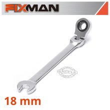 FIXMAN FLEXIBLE RATCHET COMBINATION WRENCH 18MM