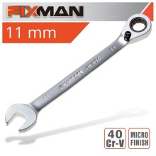 FIXMAN REVERSIBLE COMBINATION RATCHETING WRENCH 11MM