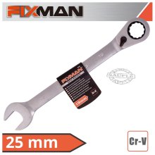 FIXMAN REVERSIBLE COMBINATION RATCHETING WRENCH 25MM