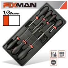 Fixman 7-Pc Slotted Screwdrivers