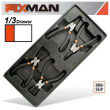 Fixman Tray 4 Piece 6" Internal And External Circlip Pliers