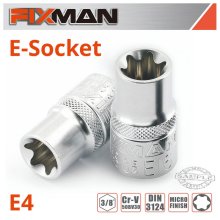 FIXMAN 3/8" DRIVE E-SOCKET 6 POINT E4