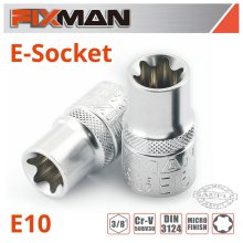 FIXMAN 3/8" DRIVE E-SOCKET 6 POINT E10