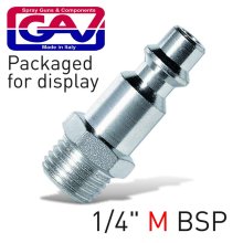 Gav Quick Coupler/Inserts1/4"M Usa Packaged