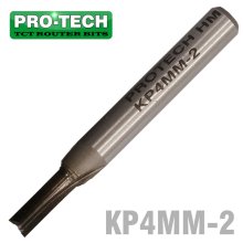 Pro-Tech Straightbit 4mm 2 Flute Solid Carb