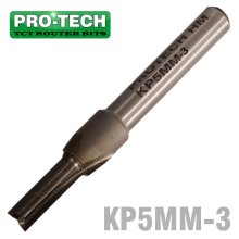 Pro-Tech Straight Bit 5mm X 14mm Two Flute Solid Carbide 1/4" Shank