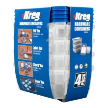 Kreg Small Hardware Container 4-Pack 76.2x114.30x50 Mm