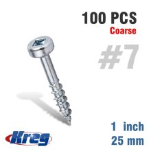 Kreg Wood Screw 1" Coarse 100ct