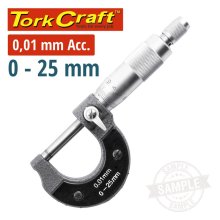 Tork Craft Micrometer 0-25mm Manual