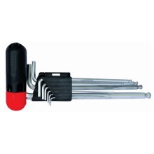 Tork Craft 9pce Ball Point Allen Key Set With Interchangeable Handle