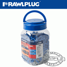 RAWLPLUG Universal Nylon Plug 6Mmx30Mm With Screws X1000 Per Jar