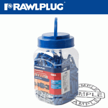 RAWLPLUG Universal Nylon Plug X8Mmx40Mm With Screws X400 Per Jar