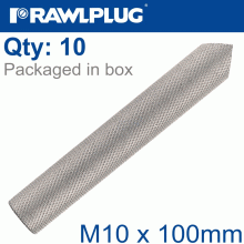 RAWLPLUG Internaly Threaded Sockets M10X100 A4 Box Of 10