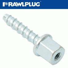 RAWLPLUG Concrete Screwbolt M6 7.5X35Mm Internal Thread M6 Zinc Pl X100-Box