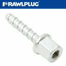 RAWLPLUG Concrete Screwbolt M6 7.5X35Mm Internal Thread M8. Zinc Pl X100-Box