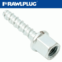 RAWLPLUG Concrete Screwbolt M6 7.5X35Mm Internal Thread M10. Zinc Pl X100-Box