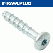 RAWLPLUG Concrete Screwbolt M6 7.5X40Mm Pan Head Zinc Pl X100-Box