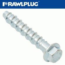 RAWLPLUG Concrete Screwbolt M10 12.5X75Mm Hex Flange Zinc Fl X50-Box