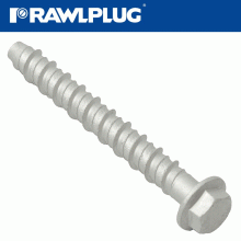 RAWLPLUG Concrete Screwbolt M10 12.5X100Mm Hex Flange Zinc Fl X50-Box