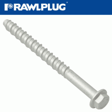 RAWLPLUG Concrete Screwbolt M10 12.5X140Mm Hex Flange Zinc Fl X25-Box