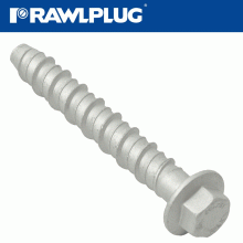 RAWLPLUG Concrete Screwbolt M14.5X100Mm Hex Flange Zinc Fl X50-Box