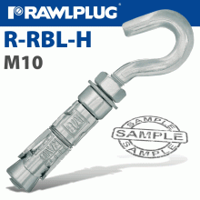 RAWLPLUG Hook Bolt M10X120Mm X25 -Box