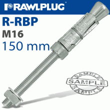 RAWLPLUG Projecting Bolt M16X150X15Mm X10 -Box