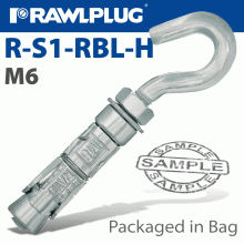 RAWLPLUG Shield Anchor Hookbolt M6X83Mm X5 -Bag