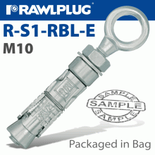 RAWLPLUG Shield Anchor Eye Bolt M10X108Mm 4 -Bag