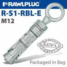 RAWLPLUG Rawlbolt Shield Anchor Eyebolt M12X70Mm 2 Per Bag