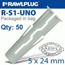 RAWLPLUG Universal Plug 5X24Mm X50-Bag