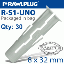 RAWLPLUG Universal Plug 8X32Mm X30-Bag