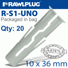 RAWLPLUG Universal Plug 10X36Mm X20-Bag