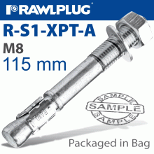 RAWLPLUG Throughbolt 8X115Mm X4 -Bag