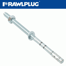 RAWLPLUG Throughbolt M10X180Mm Zinc Pl X50-Box