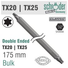 Schroder D/E Tx20 X Tx25 175mm Bit