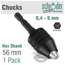 Schroder Chuck 6mm W/Hex Shank